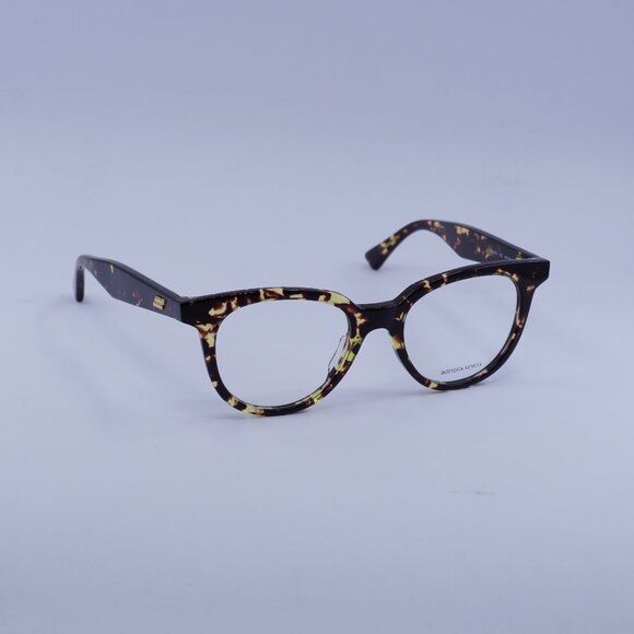 Bottega Veneta BV1020O 002 Eyeglasses Havana 49mm Cat Eye Frame - Picture 1 of 11